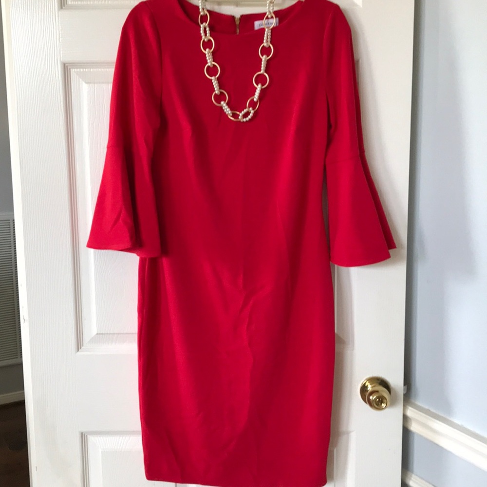 COPY - Calvin Klein- Red Dress Size 8